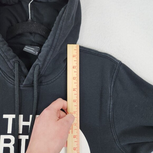 The North Face Sweater Mens Extra Small Black Half Dome Hoodie Pullover Casual - Picture 4 of 12